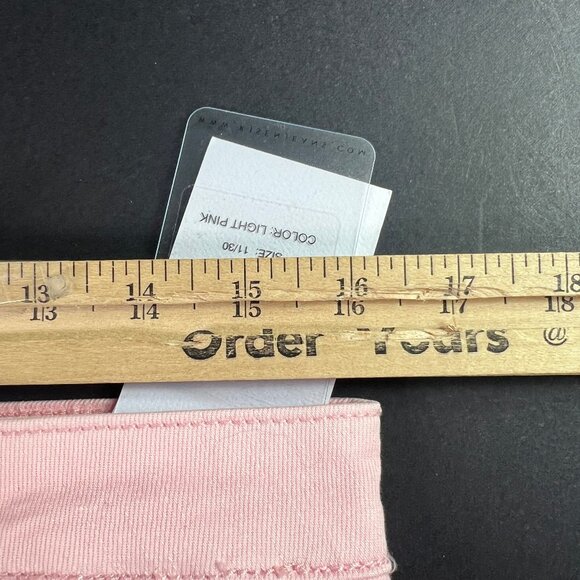 Risen Jeans Women's 32x31* High Rise Wide Leg Pink Stretch Raw Hem Denim Tag 30 - Picture 16 of 16